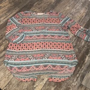 Pink Republic split back top